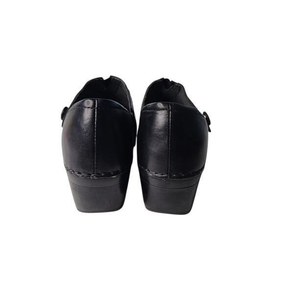 Dansko Women's Solstice Black Leather Slip On Clogs Comfort Shoes Sz 39 US 8.5/9 - Picture 5 of 9